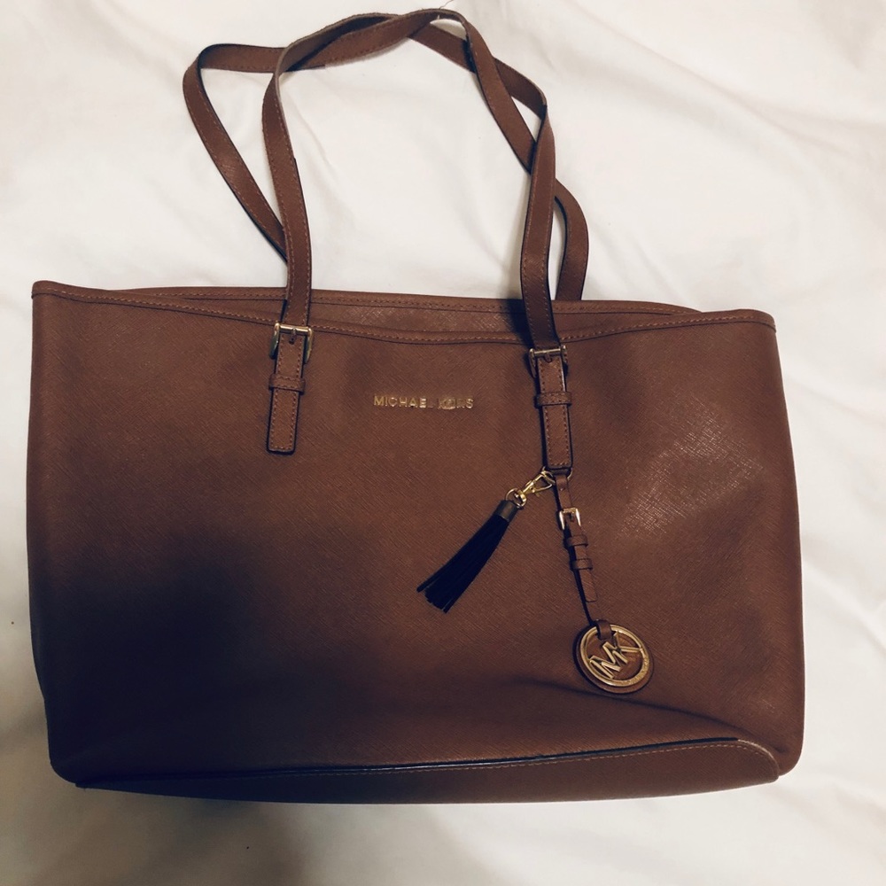 Michael Kors Medium Jet Set Saffiano Tote Bag - Picture 1 of 9